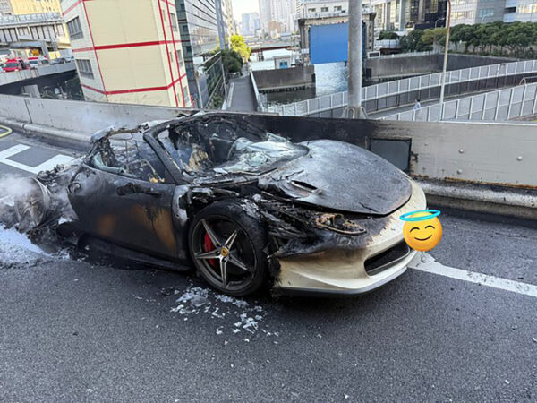 El sueño ardiente: ahorró diez años para comprarse un Ferrari… y se le incendió una hora después